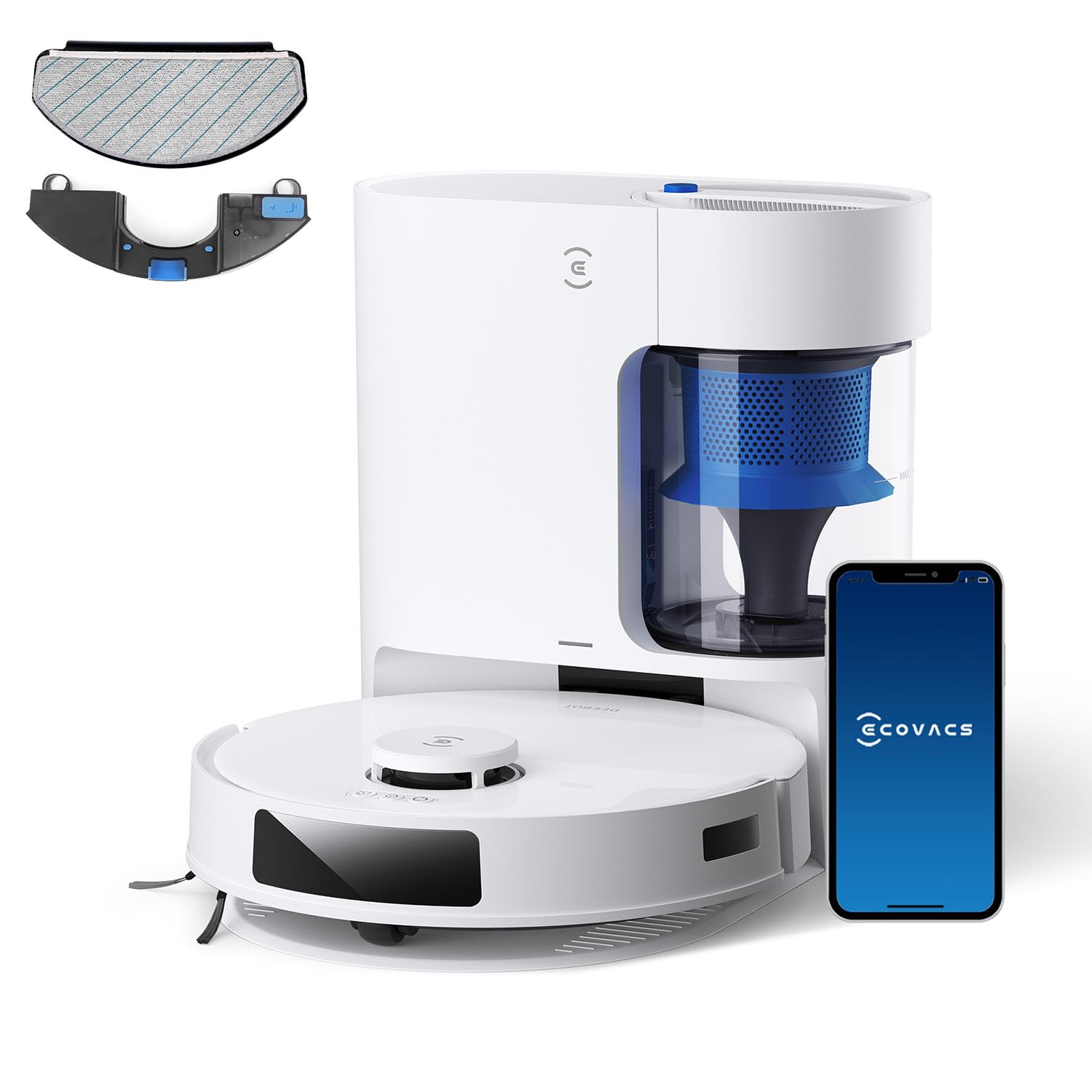 ECOVACS DEEBOT N20 PLUS Robot Vacuum Cleaner with Mop, 8000Pa